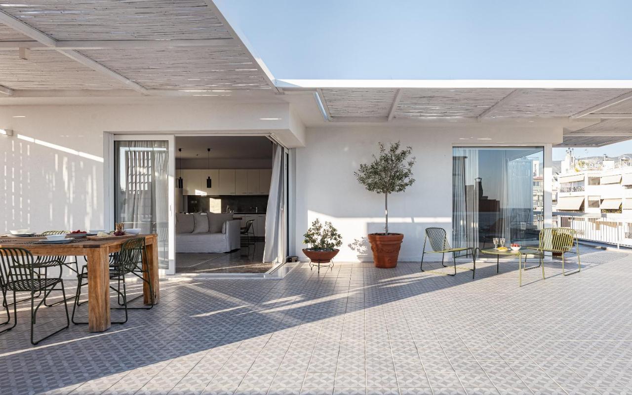 Sea View Beach Penthouse - Athens Coast Buitenkant foto