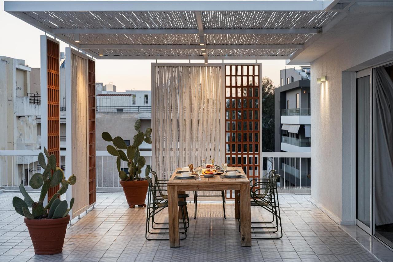 Sea View Beach Penthouse - Athens Coast Buitenkant foto