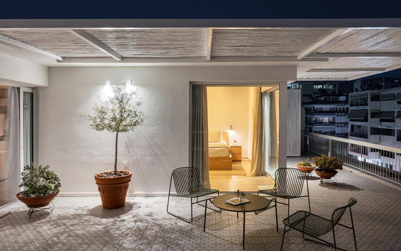 Sea View Beach Penthouse - Athens Coast Buitenkant foto